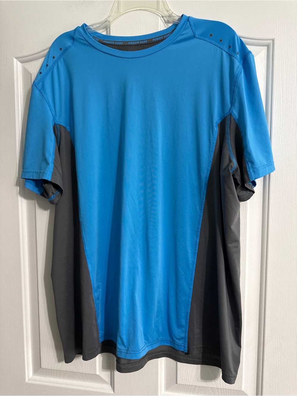 Champion Short Sleeve Performance Tee in Blue and Gray